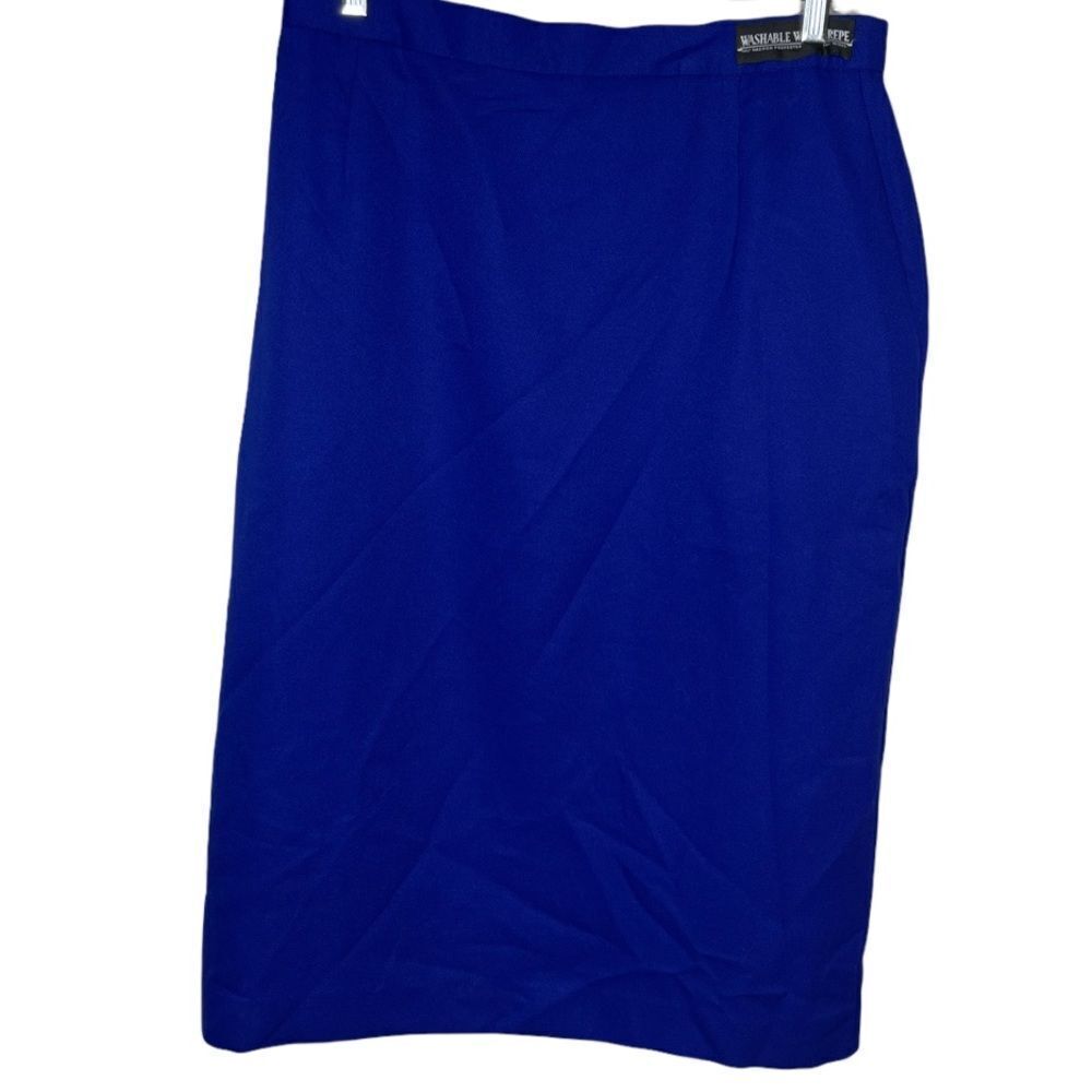 Vintage Napa Studio Petites Wool Crepe Skirt